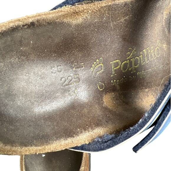 Papillio Birkenstock Arizona Women's US 4 Blue Floral Slide Sandals - Picture 6 of 8